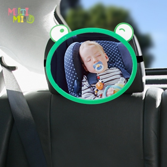 Cartoon 360°Rotation Baby Car Mirror - Rear Facing Safety