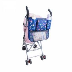 Detachable deluxe baby diaper bag adjustable buckle stroller organizer bag