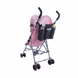 Multifunctional stroller organizer storage compartments insulated bottle drink holder universal stroller
