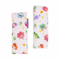 Seatbelt shoulder pads Soft high quality short floss with animal pattern printing