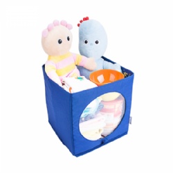Baby Diaper Caddy Organizer, Multifunctional Nappy Storage Nursery Bin Basket with Removable Compartments