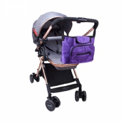 Diamond -Shaped Messenger Bag , Baby Diaper Bag Nappy bag, stroller organizer bag  for Mom and Dad,purple