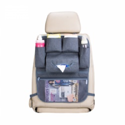 2019Deluxe New Baby Car Back Seat Organizer Kick Mat With Tissue Box Back Seat Car Organizer